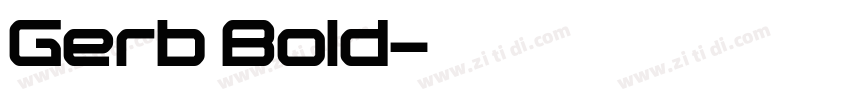 Gerb Bold字体转换